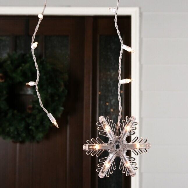 Ge snowflake online icicle lights